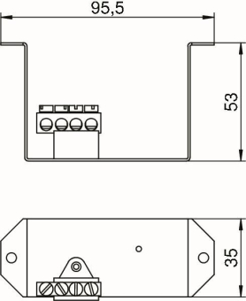 OBO VHF-T1 Träger m.PE-Klemmleiste St 