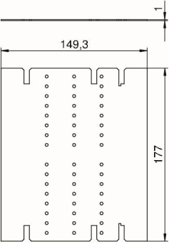 OBO VHF-TW L Trennwand m.Luft PVC 