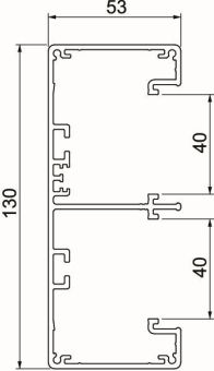 OBO GA-53130EL Geräteeinbaukanal Rapid 