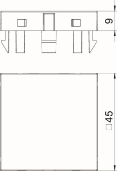 OBO ADP-B RW1 Blinddeckel 1/1 Modul 