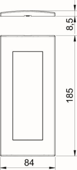 OBO AR45-F3 AL Abdeckrahmen Modul 45 