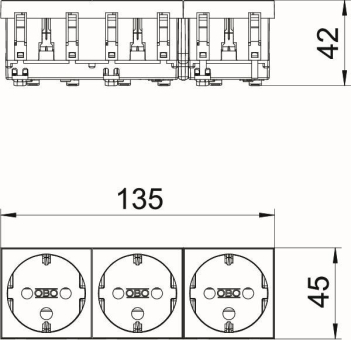 OBO STD-D0K SRO3 Steckdose 0° 3f kodiert 