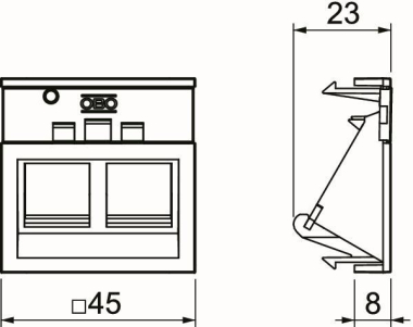 OBO BRK Key A45 rws Keystone-Träger Ausf 