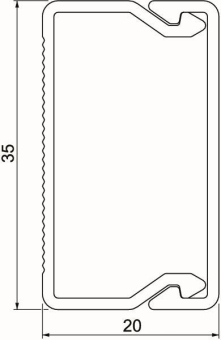 OBO WDK20035RW Wand-u.Deckenkanal 