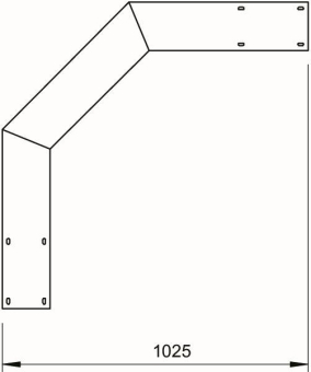 OBO WLBF 90 165 FT Bogen 90° fallend 