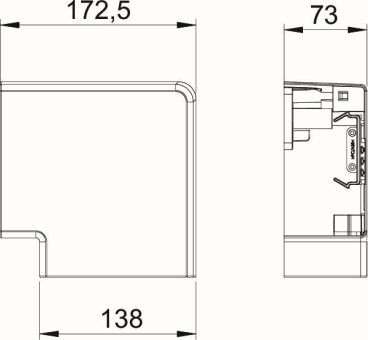 OBO GK-FH70130RW Flachwinkel 