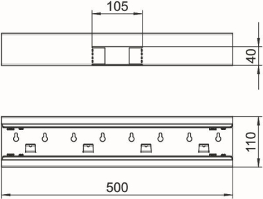 OBO GS-ST70110RW T-Stück symmetrisch 
