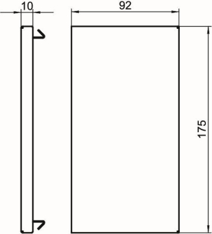 OBO GS-E90170RW Endstück 90x170mm St 