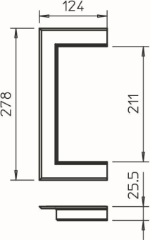 OBO G-AWAO90210RW Wandabschlussblende 