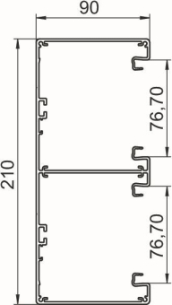 OBO GA-D90210RW Geräteeinbaukanal 