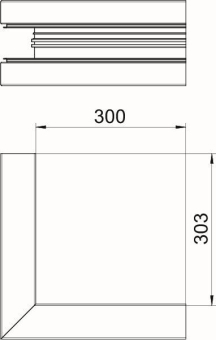 OBO GA-DA90210EL Außeneck 2-zügig 