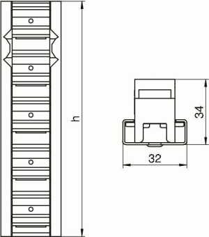 OBO PVV N2 150 Profilverbinder vertikal 