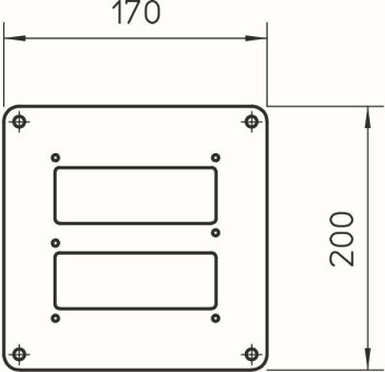 OBO ISSBP140110WA Bodenplatte 