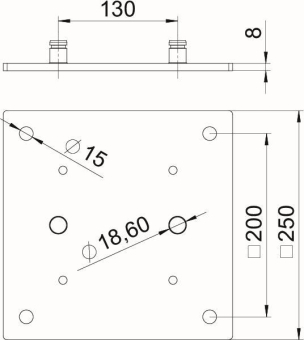 OBO ISS160160BP Bodenplatte 