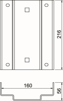 OBO ISS160160APKTS Adapterplatte 