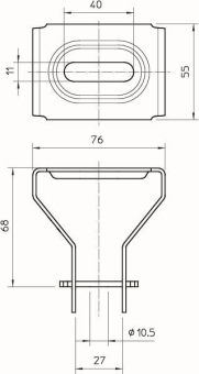 OBO DBV FS Deckenbügel variabel St FS 