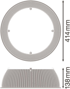 LEDV HB PC REFRACTOR 155W-210W 