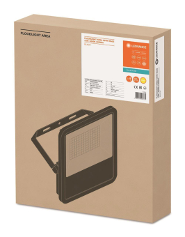 LEDV FLOODLIGHT AREA 72 W 3000 K BK 