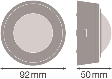 LEDV SENSOR CEILING 360° IP44 WT 