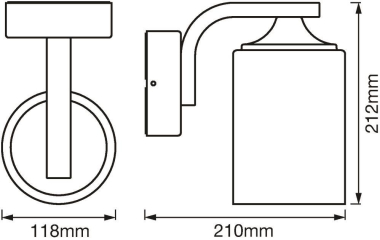 LEDV ENDURA CLASSIC LANTERN CYL E27 