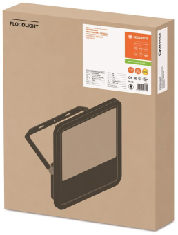 LEDV FL PFM 165W/3000K SYM 100 BK 