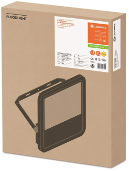 LEDV FL PFM125W/3000K SYM 100 BK 