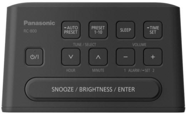 Panasonic RC-800EG-K sw Radiowecker 