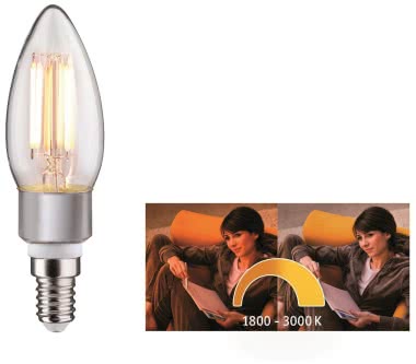 Paulmann LED Fil Kerze 470lm E14   28777 