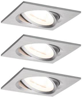 Paulmann EBL Set Nova eckig schw   93474 