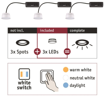 Paulmann EBL Choose 3er Coin Set   92478 
