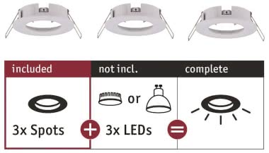 Paulmann EBL Choose 3er Spot starr 92480 