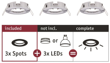 Paulmann EBL Choose 3er Spot starr 92482 