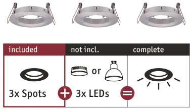 Paulmann EBL Choose 3er Spot starr 92484 