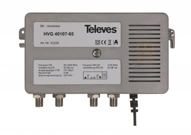 Televes BK-Guss-Verstärker   HVG40107-65 