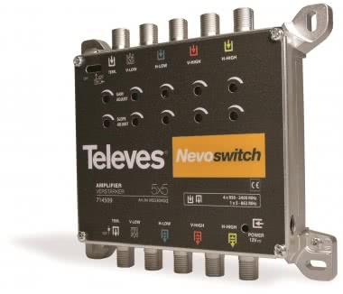 Televes 5-fach Verstärker 30dB  MS530VGQ 