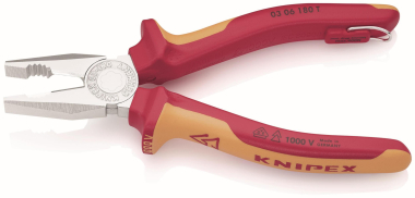 Knipex VDE Kombizange 180mm     0306180T 