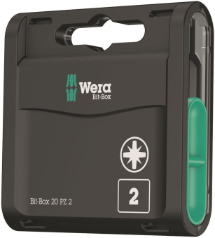 Wera Pozidriv-Bit      Bit-Box 20 PZ 2 
