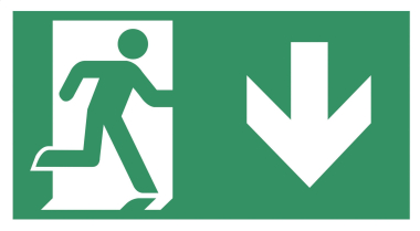 RP KM-Piktogramm Pfeil rechts unten KM08 