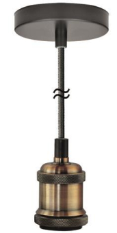 S&H Hängeleuchte Metallfassung E27 88926 