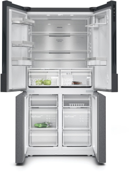 Siemens KF 96 NAXEA sw Kühlkombi 
