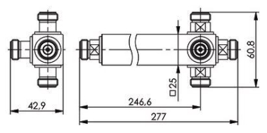 TEGA N 4-Way Power Splitter  J01029A0009 