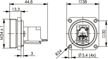 TG TOC Flanschset IP68 AMJ   J60020A0002 