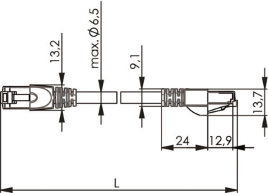 TEGA Patchkabel S/FTP Cat.6A L00002A0299 