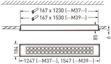 Trilux Creavo M39 LW19-03 62-840 7627851 