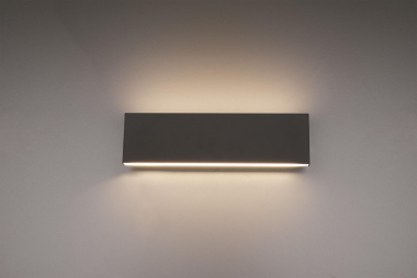 TRIO Wandleuchte Up+Down CONCHA anthraz. 