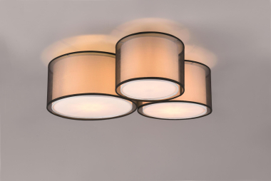 TRIO Deckenl. BURTON, 3xE27    611490332 