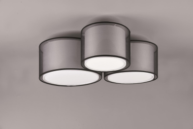 TRIO Deckenl. BURTON, 3xE27    611490332 