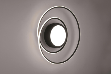 TRIO Deckenleuch. YAVA Schwarz 672310232 