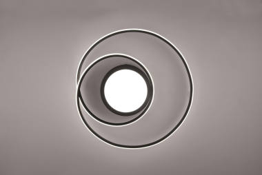 TRIO Deckenleuch. YAVA Schwarz 672310232 