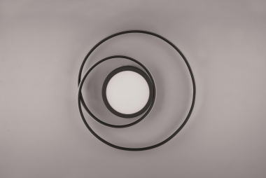 TRIO Deckenleuch. YAVA Schwarz 672310232 